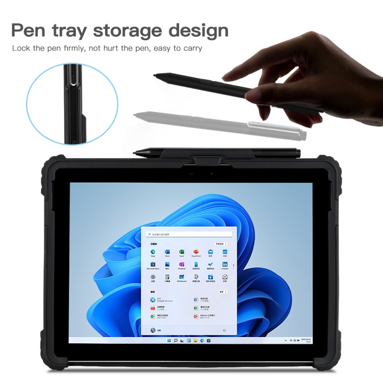 For MicroSoft Surface Pro 4 / 5 / 6 / 7 / 7+ Acrylic Transparent Hand Strap Laptop Case