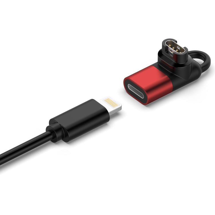For Garmin 8 Pin Female Watch Charging Adapter(Red)