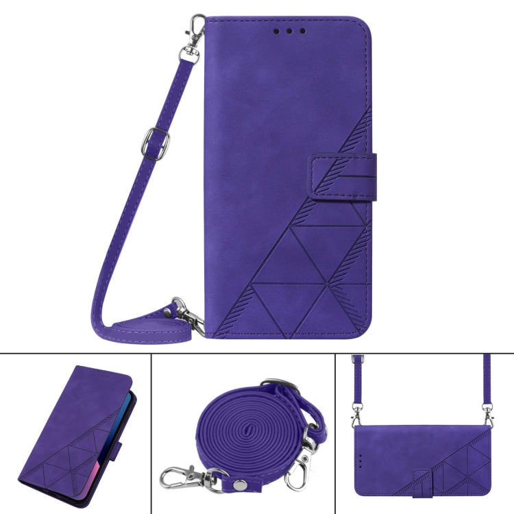 Crossbody 3D Embossed Flip Leather Phone Case, For iPhone 12 mini, For iPhone 12, For iPhone 12 Pro, For iPhone 12 Pro Max
