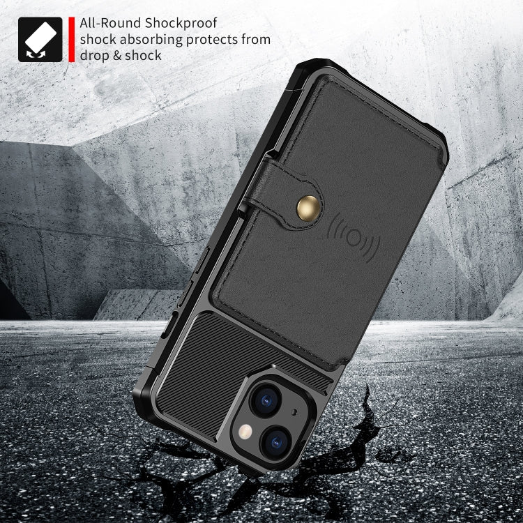 Magnetic Wallet Card Bag Leather Case, For iPhone 13 mini, For iPhone 13, For iPhone 13 Pro, For iPhone 13 Pro Max