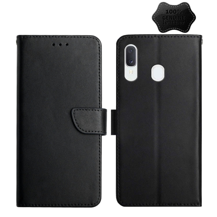 Genuine Leather Fingerprint-proof Horizontal Flip Phone Case, For Samsung Galaxy A40, For Samsung Galaxy A41, For Samsung Galaxy A42 5G, For Samsung Galaxy A50, For Samsung Galaxy A51, For Samsung Galaxy A51 5G, For Samsung Galaxy A70...