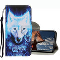 Coloured Drawing Pattern Leather Phone Case, For iPhone 13 Pro