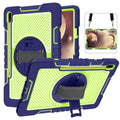 360 Degree Rotation Contrast Color Silicone + PC Tablet Case, For Samsung Galaxy Tab A7 Lite