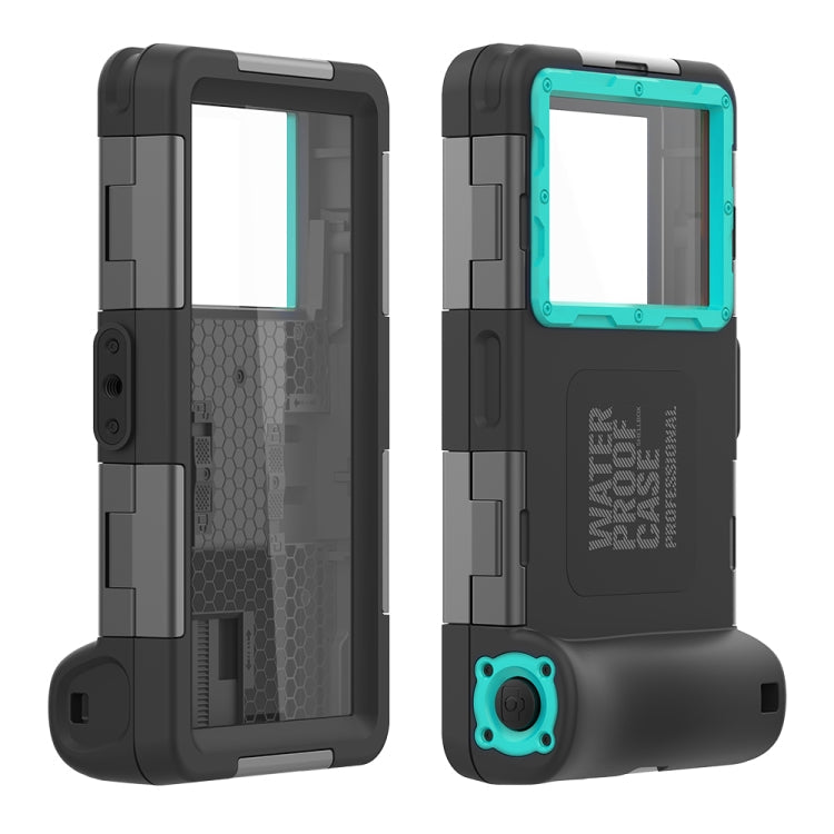 RedPepper 2nd Generation Diving Waterproof Protective Case, Waterproof depth: 15m(Black + Blue)