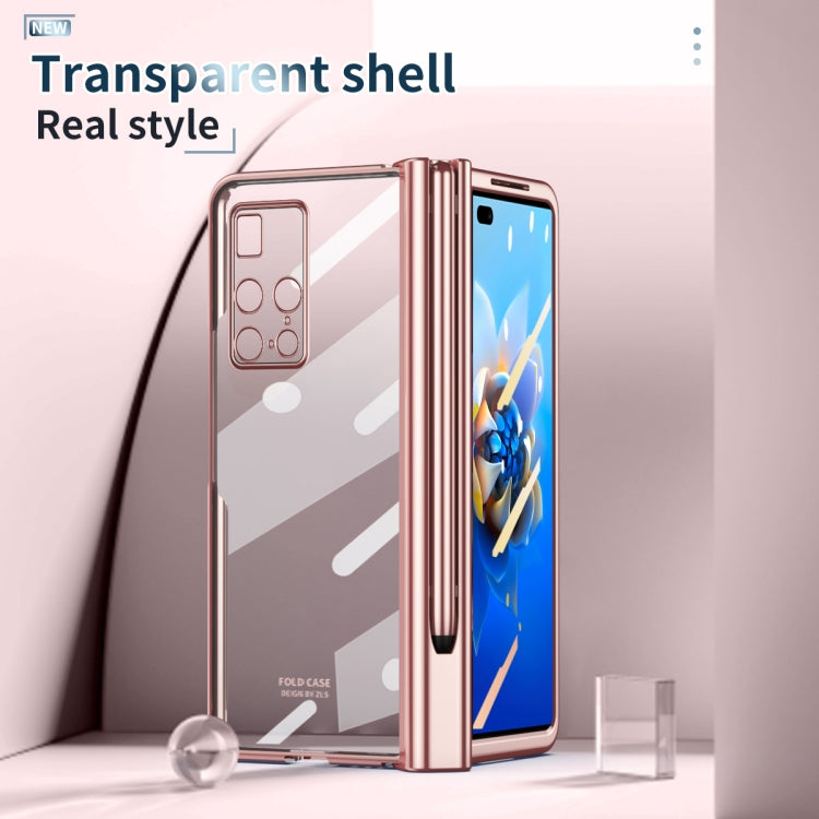 Electroplating Hinge Phone Case with Stylus, For Huawei Mate X2, For Xiaomi Mi Mix Fold, For Honor Magic V