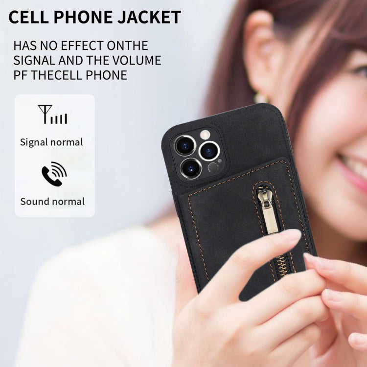 Zipper Card Holder Phone Case, For iPhone 11 Pro Max, For iPhone X / XS, For iPhone XR, For iPhone XS Max