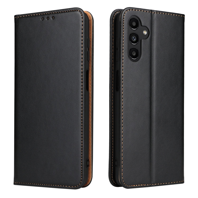 Fierre Shann PU Genuine Leather Texture Leather Phone Case, For Samsung Galaxy A02s, For Samsung Galaxy A13 5G, For Samsung Galaxy A33 5G, For Samsung Galaxy A53 5G, For Samsung Galaxy A73 5G, For Samsung Galaxy S21 FE 5G