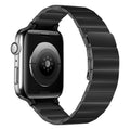 Magnetic Steel Watch Band For Apple Watch Series, 7 41mm / 6&SE&5&4 40mm / 3&2&1 38mm, 7 45mm / 6&SE&5&4 44mm / 3&2&1 42mm
