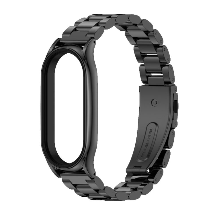 MIJOBS Three-Bead Metal Plus Stainless Steel Watch Band, Plus