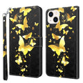 3D Painting Pattern Flip Leather Phone Case, For iPhone 14, For iPhone 14 Plus
