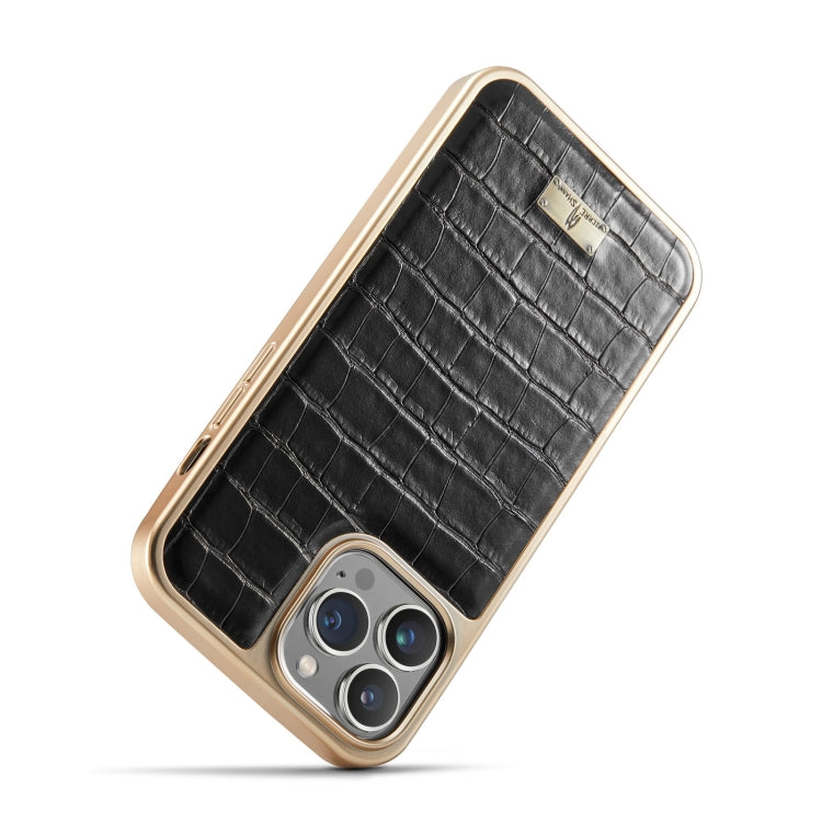 Crocodile Texture Electroplating PU Phone Case, For iPhone 13, For iPhone 13 Pro, For iPhone 13 Pro Max, For iPhone 12 / 12 Pro, For iPhone 12 Pro Max