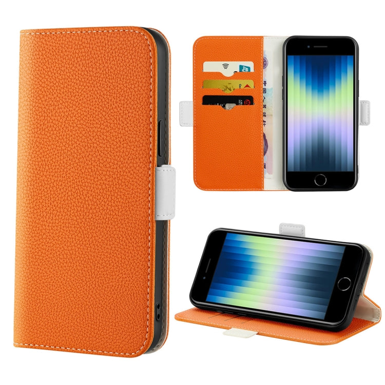 Candy Color Litchi Texture Leather Phone Case, For iPhone SE 2022 / SE 2020 / 8 / 7, For iPhone 8 Plus / 7 Plus, For iPhone 11 Pro, For iPhone 11