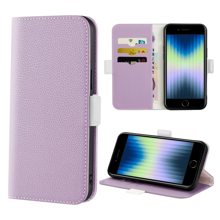 Candy Color Litchi Texture Leather Phone Case, For iPhone SE 2022 / SE 2020 / 8 / 7, For iPhone 8 Plus / 7 Plus, For iPhone 11 Pro, For iPhone 11