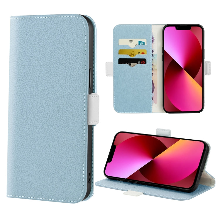 Candy Color Litchi Texture Leather Phone Case, For iPhone 13, For iPhone 13 mini, For iPhone 13 Pro, For iPhone 13 Pro Max