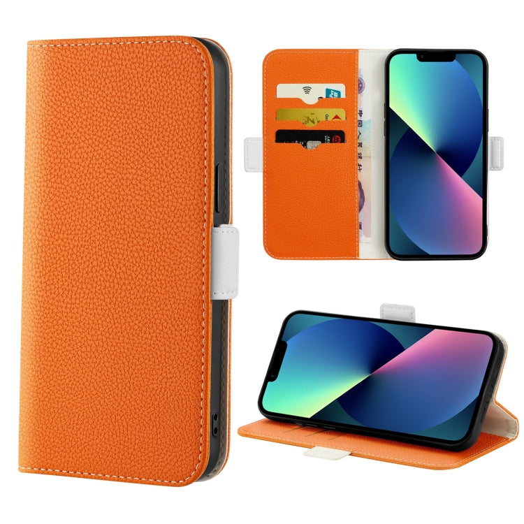 Candy Color Litchi Texture Leather Phone Case, For iPhone 13, For iPhone 13 mini, For iPhone 13 Pro, For iPhone 13 Pro Max
