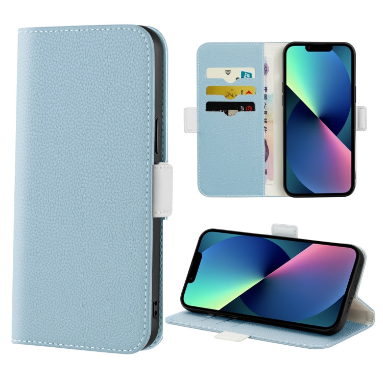 Candy Color Litchi Texture Leather Phone Case, For iPhone 13, For iPhone 13 mini, For iPhone 13 Pro, For iPhone 13 Pro Max