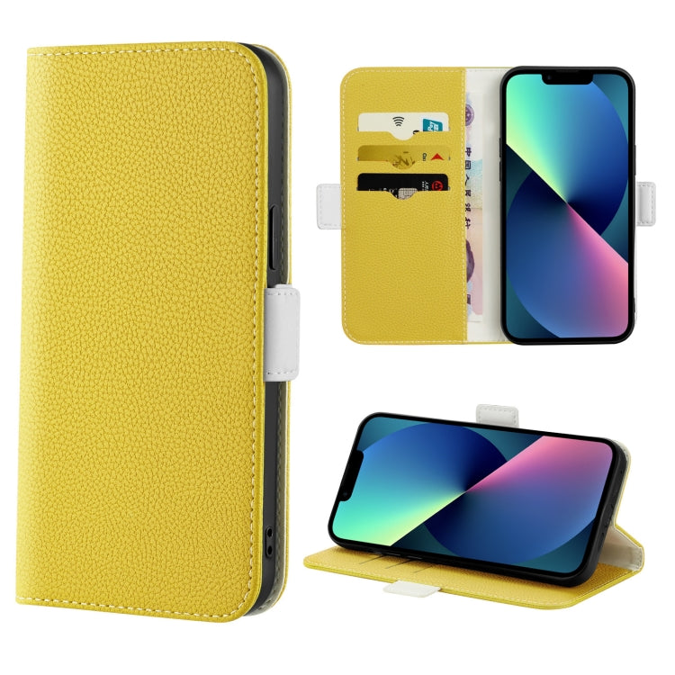 Candy Color Litchi Texture Leather Phone Case, For iPhone 13, For iPhone 13 mini, For iPhone 13 Pro, For iPhone 13 Pro Max