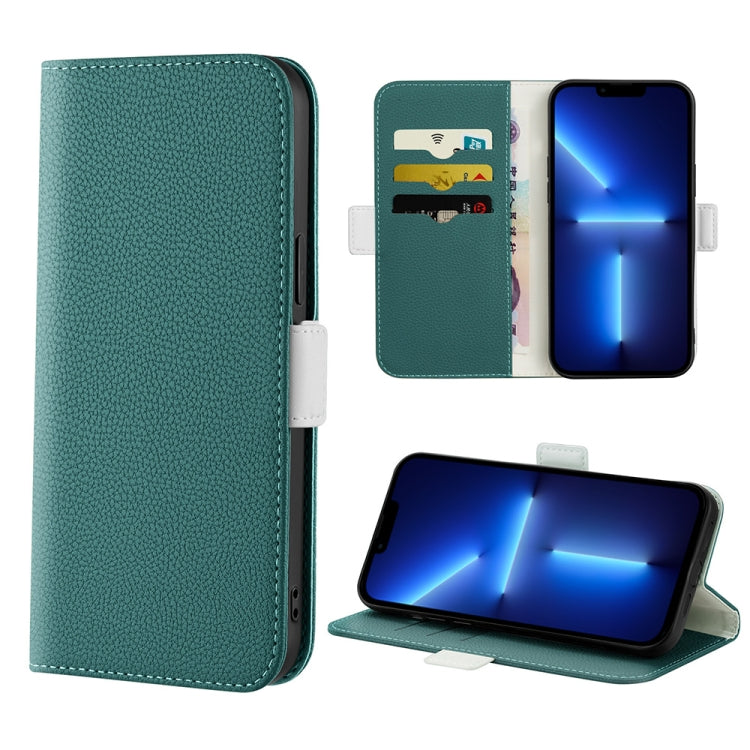 Candy Color Litchi Texture Leather Phone Case, For iPhone 13, For iPhone 13 mini, For iPhone 13 Pro, For iPhone 13 Pro Max