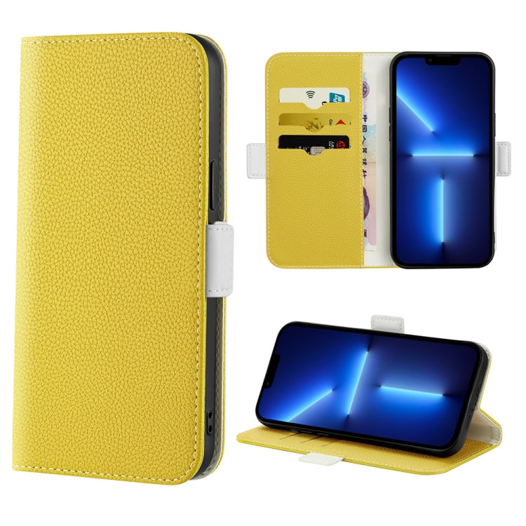 Candy Color Litchi Texture Leather Phone Case, For iPhone 13, For iPhone 13 mini, For iPhone 13 Pro, For iPhone 13 Pro Max