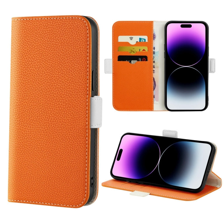 Candy Color Litchi Texture Leather Phone Case, For iPhone 14, For iPhone 14 Plus, For iPhone 14 Pro, For iPhone 14 Pro Max
