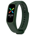 For OPPO Band Vitality Edition Waterproof Sweatproof Solid Color Watch Band(Dark Green)
