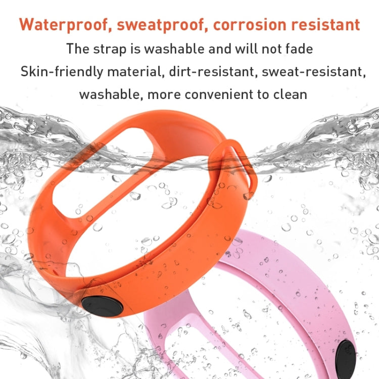 For OPPO Band Vitality Edition Waterproof Sweatproof Solid Color Watch Band(Dark Green)