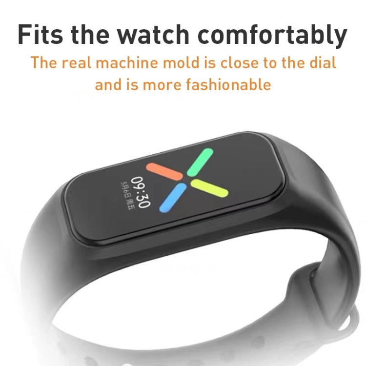 For OPPO Band Vitality Edition Waterproof Sweatproof Solid Color Watch Band(Dark Green)