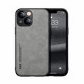 Skin Feel Magnetic Leather Back Phone Case, For iPhone 13 mini, For iPhone 13, For iPhone 13 Pro, For iPhone 13 Pro Max, For iPhone 12 mini, For iPhone 12