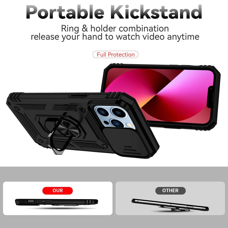 Sliding Camshield Holder Phone Case, For iPhone 14 Pro Max