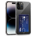 Transparent TPU Phone Case with Card Slots, For iPhone 14 Pro, For iPhone 14