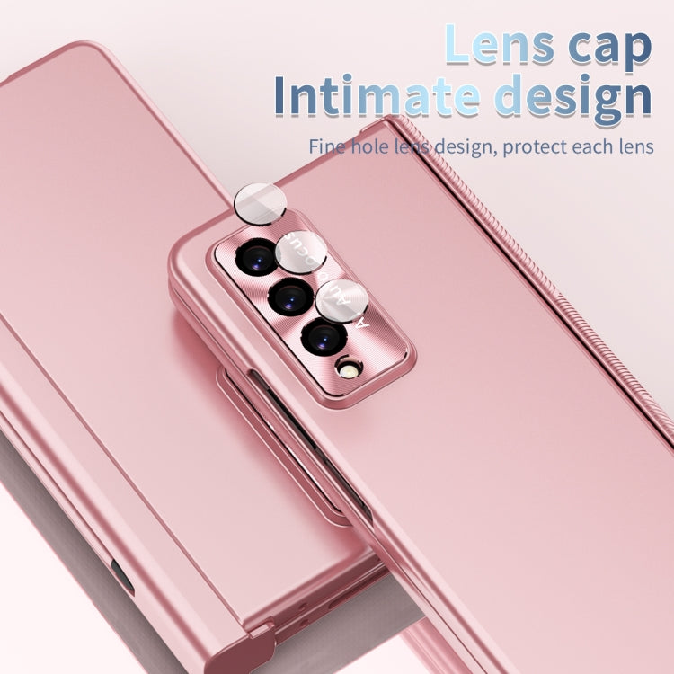 Electroplating Hinged Folding Phone Case with S Pen Fold Edtion, For Samsung Galaxy Z Fold3 5G