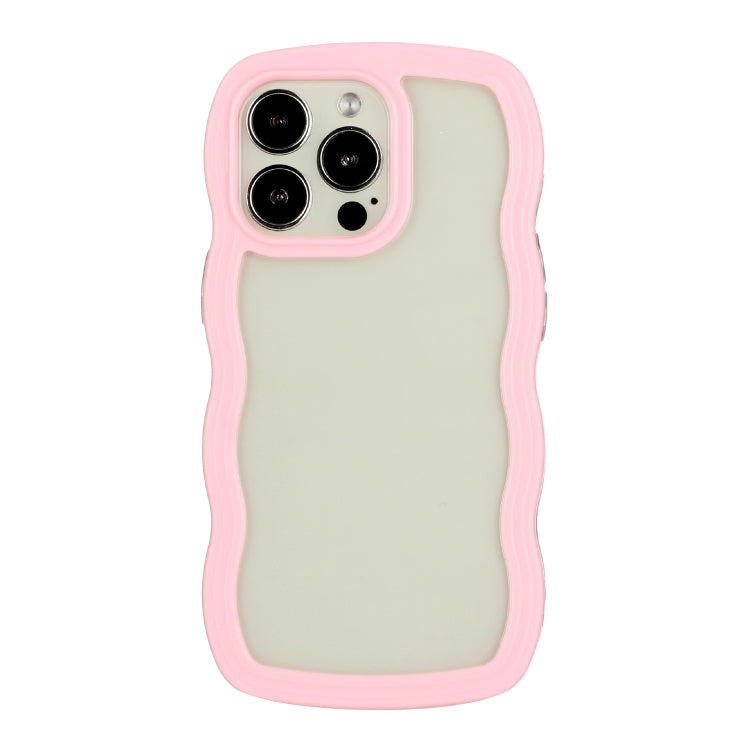 Candy Color Wave TPU Clear PC Phone Case, For iPhone 13, For iPhone 13 Pro, For iPhone 13 Pro Max, For iPhone 12 / 12 Pro