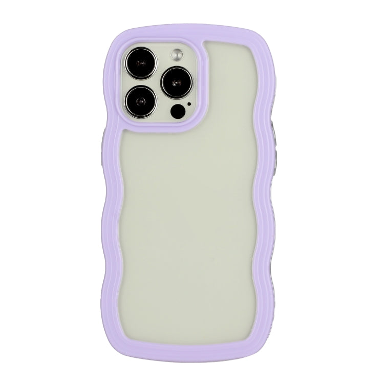 Candy Color Wave TPU Clear PC Phone Case, For iPhone 13, For iPhone 13 Pro, For iPhone 13 Pro Max, For iPhone 12 / 12 Pro