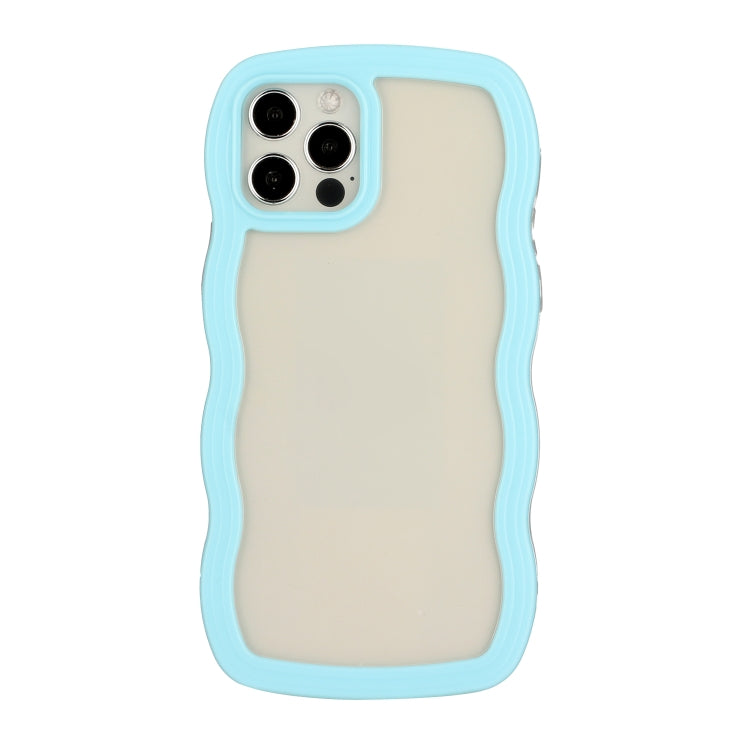 Candy Color Wave TPU Clear PC Phone Case, For iPhone 13, For iPhone 13 Pro, For iPhone 13 Pro Max, For iPhone 12 / 12 Pro