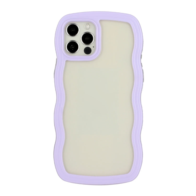 Candy Color Wave TPU Clear PC Phone Case, For iPhone 13, For iPhone 13 Pro, For iPhone 13 Pro Max, For iPhone 12 / 12 Pro