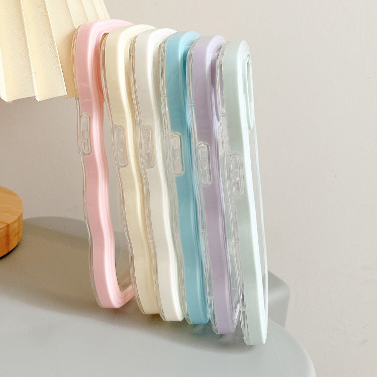 Candy Color Wave TPU Clear PC Phone Case, For iPhone 12 Pro Max, For iPhone 11, For iPhone 11 Pro Max, For iPhone X / XS