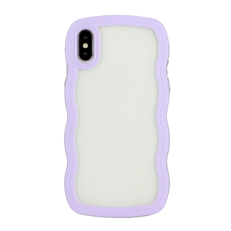 Candy Color Wave TPU Clear PC Phone Case, For iPhone XR, For iPhone XS Max, For iPhone SE 2022 / SE 2020 / 7 / 8, For iPhone 7 Plus / 8 Plus