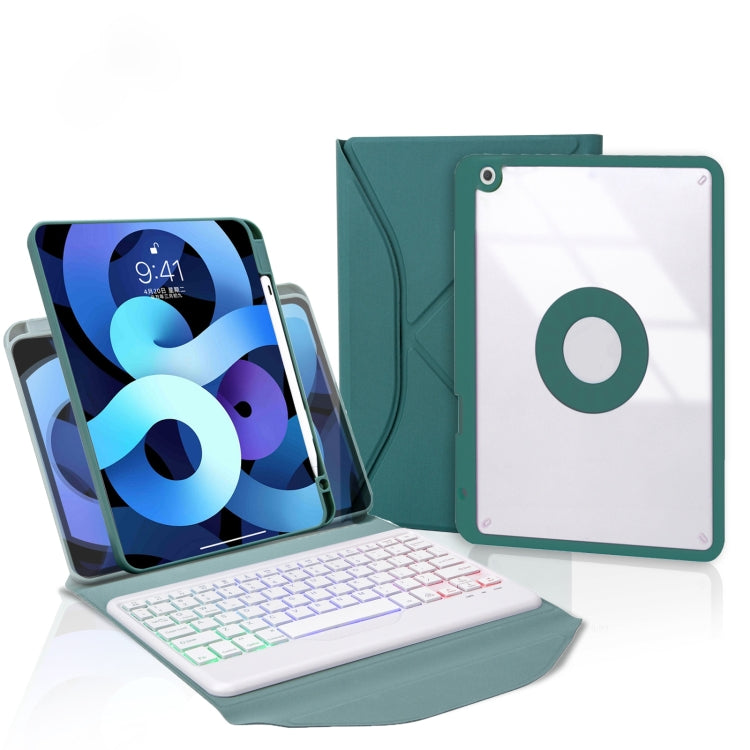 Z11BS Pen Slot Backlight Bluetooth Keyboard Leather Tablet Case, For iPad Pro 11 2021/2020/2018, For iPad Air 11 2025 / 2024 / Air 5 / Air 4, For iPad 10.2 2021/2020/2019