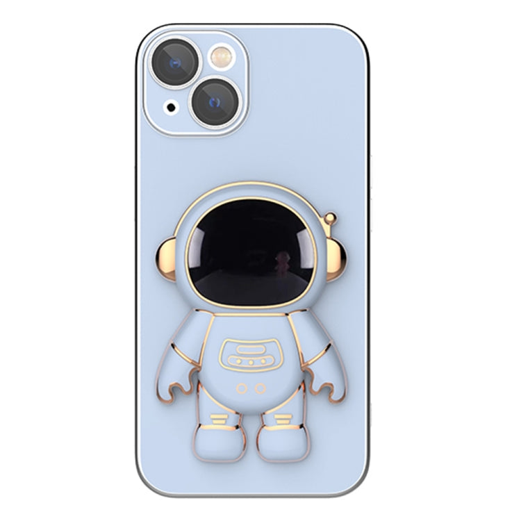 Plating Astronaut Holder Phone Case with Lens Film, For iPhone 12, For iPhone 12 mini, For iPhone 11 Pro Max