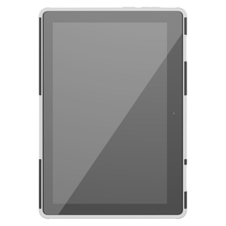 For Lenovo Tab E10 Tire Texture Shockproof TPU+PC Protective Case with Holder, For Lenovo Tab E10