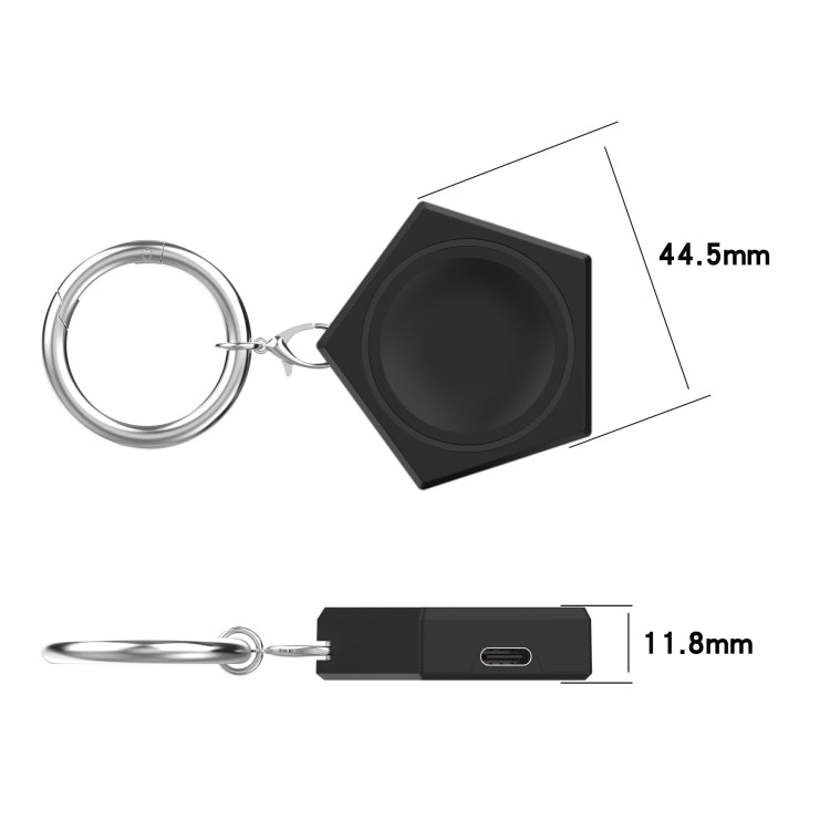 For Samsung Galaxy Watch5 / 5 Pro / 4 / 3 / Active 2 /  Active Portable Universal Smart Watch Charger(Black)