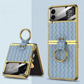 GKK Weave Texture Electroplating Protective Phone Case, For Samsung Galaxy Z Flip4