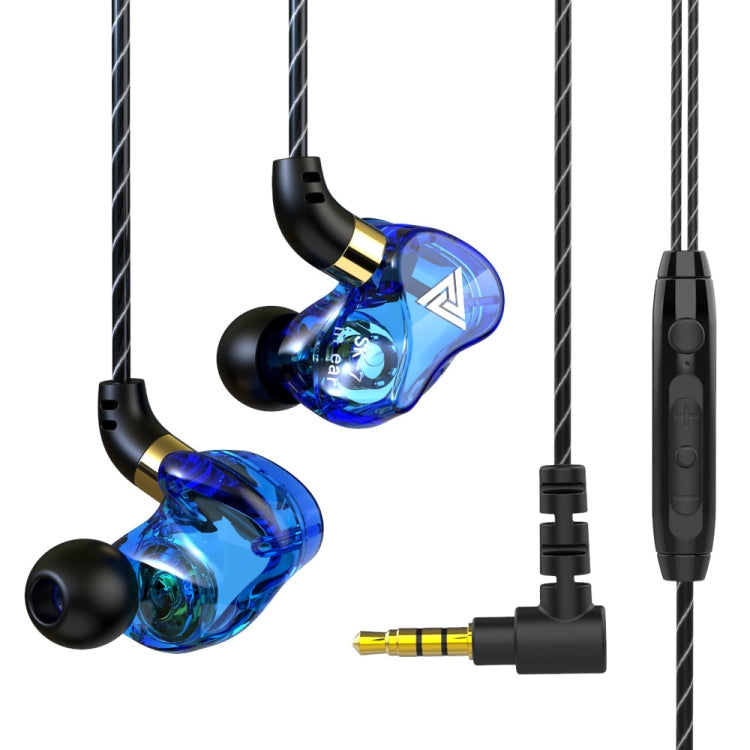 QKZ SK7 3.5mm Sports In-ear Copper Driver Wired HIFI Stereo Earphone with Mic