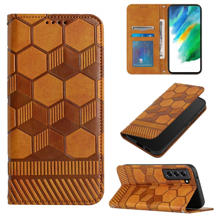 Football Texture Magnetic Leather Flip Phone Case, For Samsung Galaxy S21+ 5G, For Samsung Galaxy S21 Ultra 5G, For Samsung Galaxy S21 FE, For Samsung Galaxy S22 5G