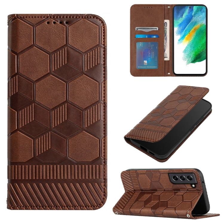 Football Texture Magnetic Leather Flip Phone Case, For Samsung Galaxy S21+ 5G, For Samsung Galaxy S21 Ultra 5G, For Samsung Galaxy S21 FE, For Samsung Galaxy S22 5G
