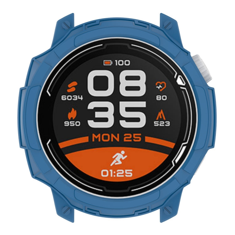 For COROS Pace 2 Armor Hollow TPU Watch Case(Dark Blue)