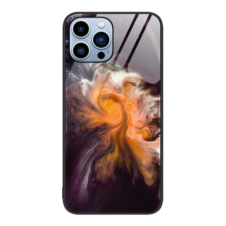 Marble Pattern Glass Protective Phone Case, For iPhone 13 Pro Max, For iPhone 13 Pro, For iPhone 13