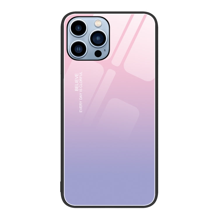 Colorful Painted Glass Phone Case, For iPhone 14 Pro