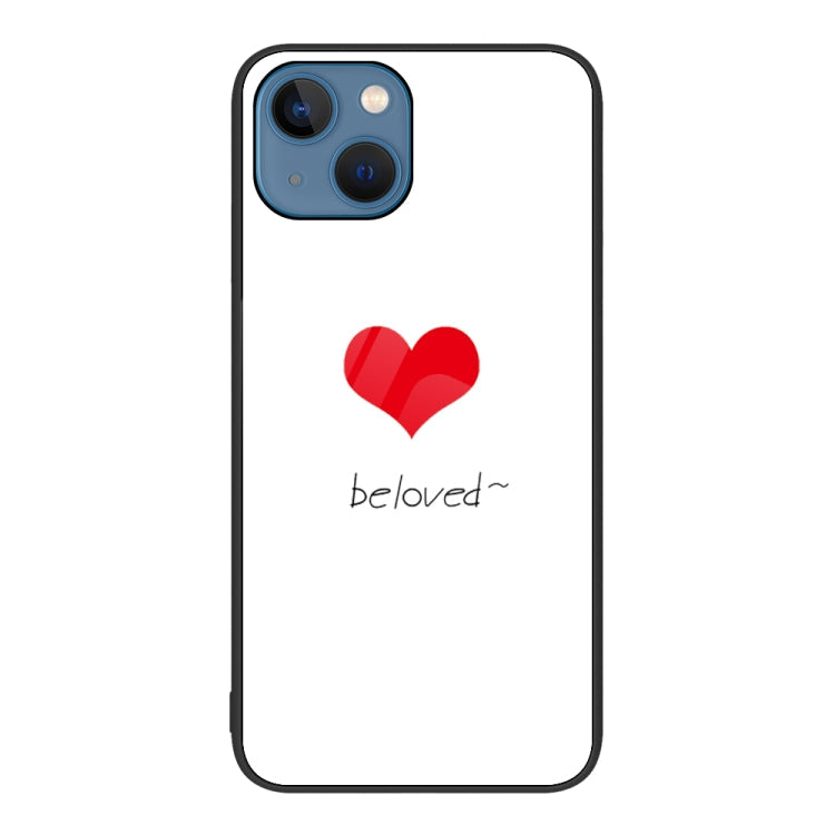 Colorful Painted Glass Phone Case, For iPhone 14