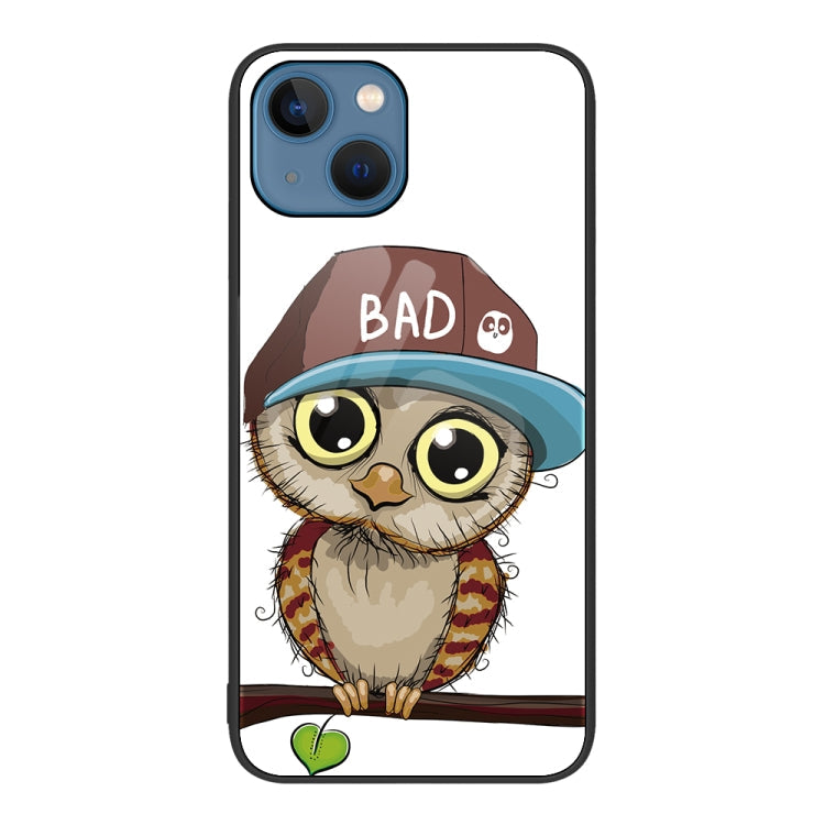 Colorful Painted Glass Phone Case, For iPhone 14